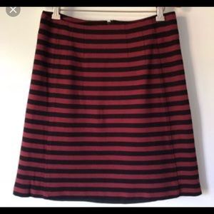 Banana Republic Knit Striped Mini Skirt Sz 12 EUC